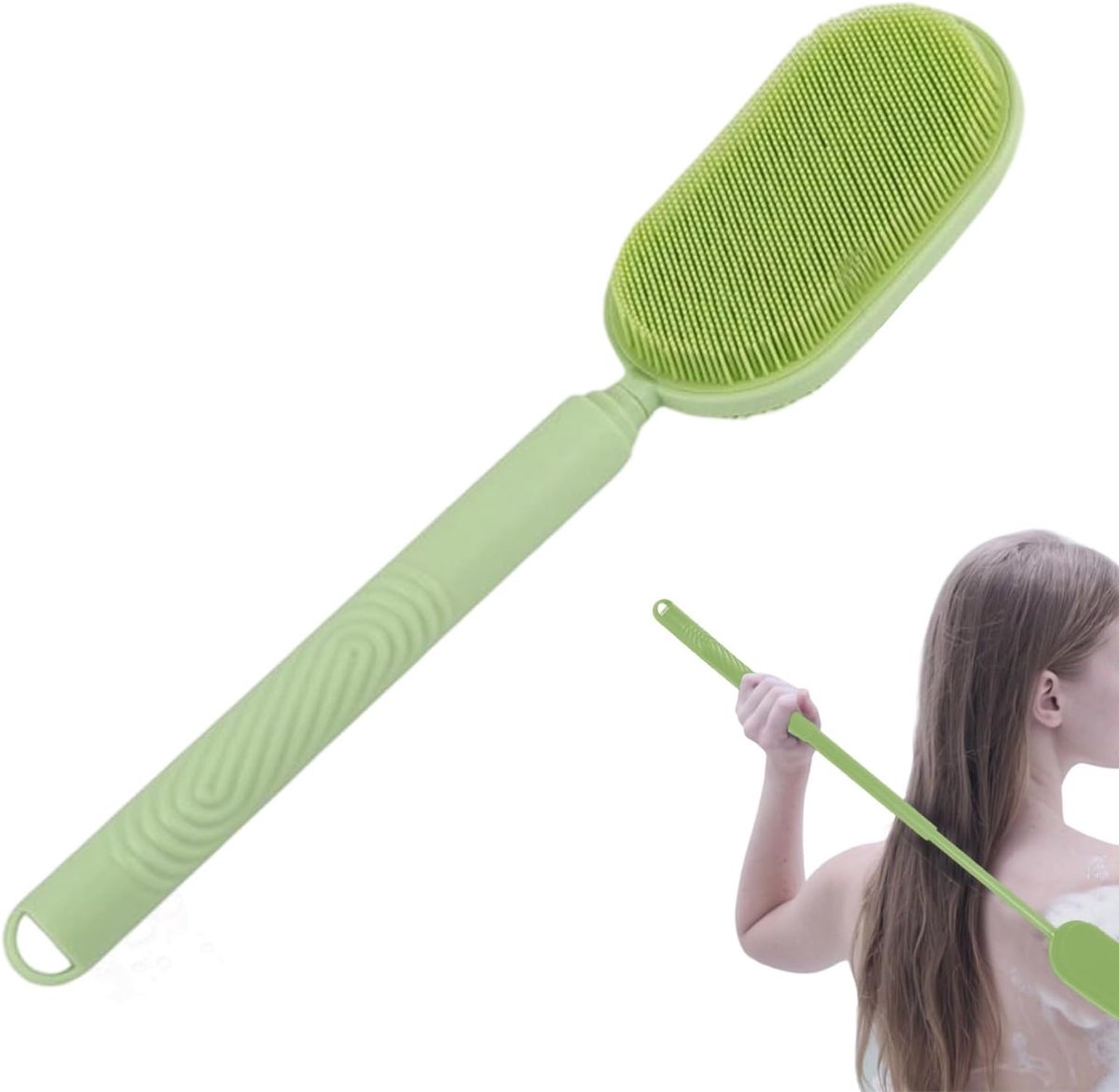 Rug Borstel - Douche Scrubber - Hygiënisch Reinigen - Verstelbare Lange Steel - 37 cm Lengte