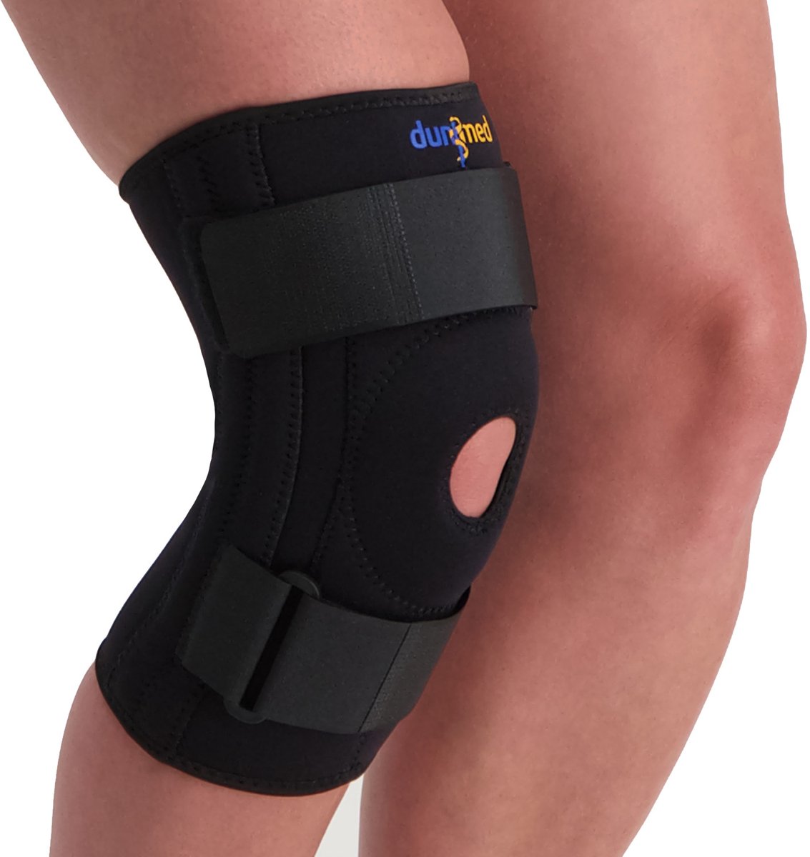 Dunimed Kniebrace met Baleinen - Verstelbare Knieband - Kniebandage - Patellabrace - Ondersteuning en Versterking Knie - Maat M