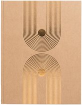 Exacompta Gastenboek 100 pagina's met goudsnede Graphik - Kraft - 47849E