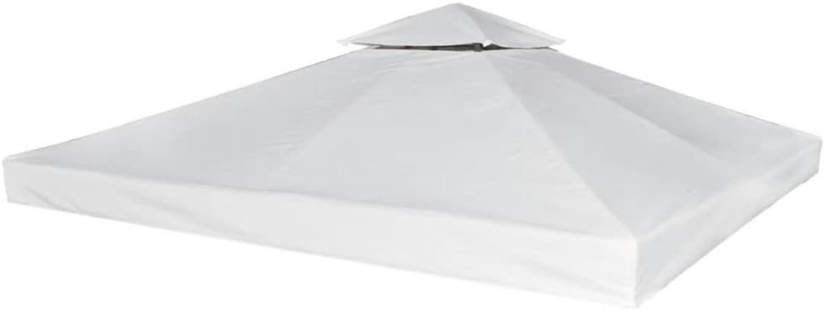 Paviljoendak Vervanging - Tentzeil Tuin - Feest Tent Bescherming - Waterdicht Pvc Coating - 3 x 3 Meter - Crèmewit