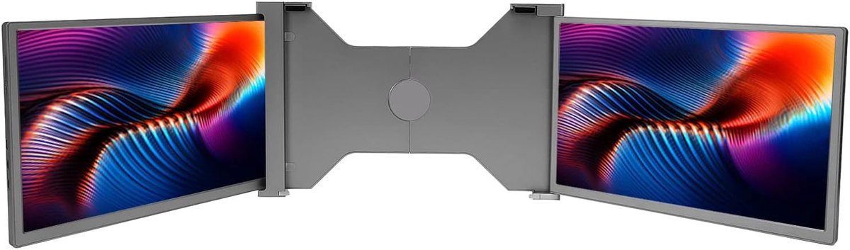 Draagbare Monitor - Dubbel Scherm - Multitasken - FHD IPS Resolutie - 14 Inch - Zilver
