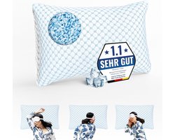 Ergonomisch Hoofdkussen - Neksteunkussen Traagschuim - Zijslapers Comfort - Zacht Gel Kussen - 50 x 70 cm