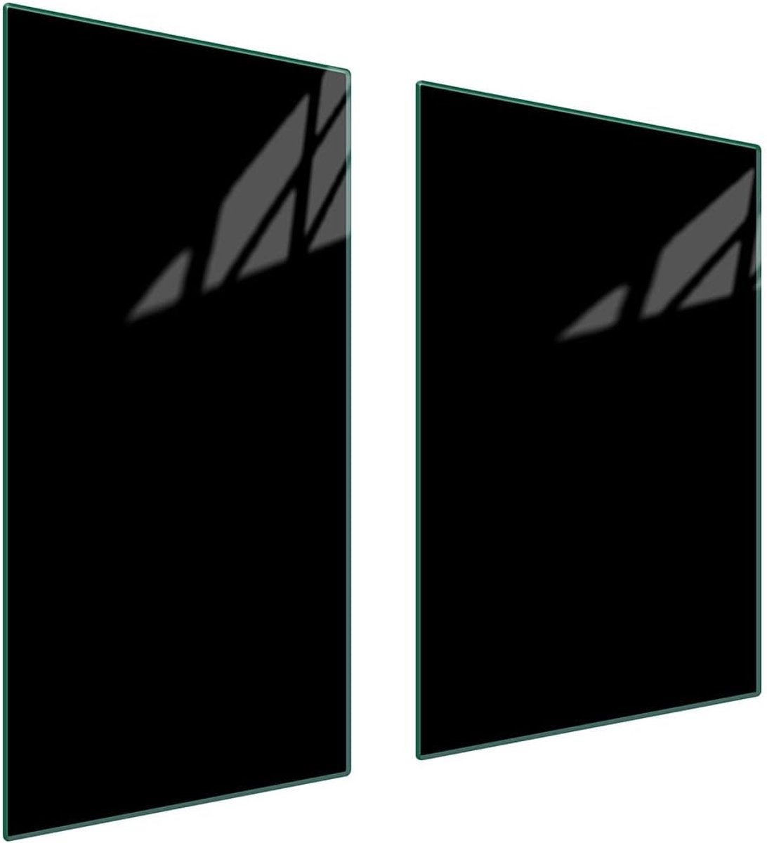 Kookplaat Afdekplaat - Werkblad Beschermer - Keuken Beschermen - Gehard Glas - 30x52 en 45x52cm - Zwart