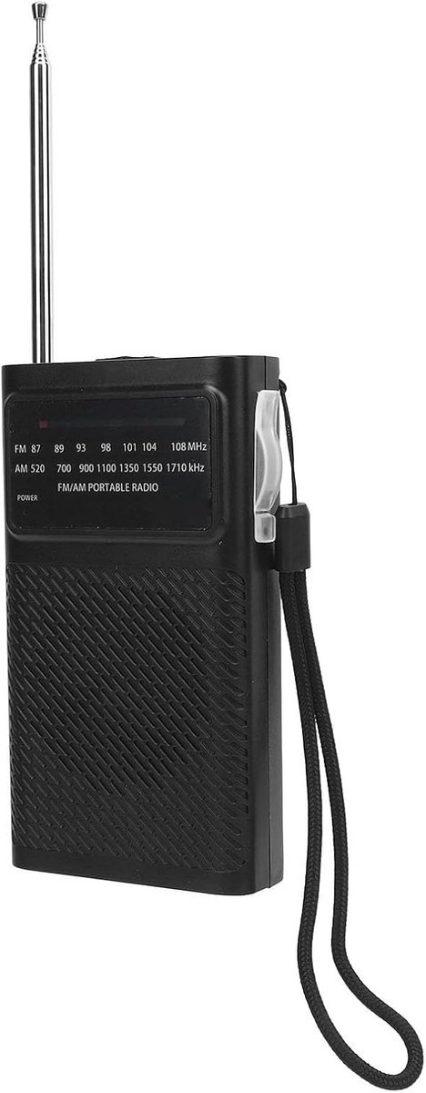 Draagbare Radio - AM FM Ontvanger - Buiten Luisteren - Sterke Signaal Ontvangst - Compact Formaat