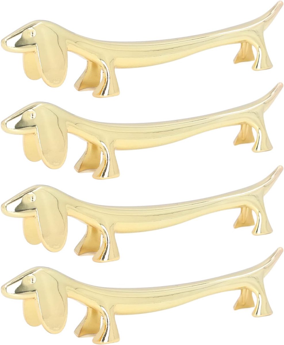 Eetstokjes Houder - Besteksteun - Tafeldecoratie - Schattig dierenontwerp - 9 x 2.5 cm - Goud