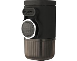 Draagbare Koffiezetter - Reis Koffiemachine - Verse Koffie Overal - Handmatige Bediening - 100ml Capaciteit - Zwart