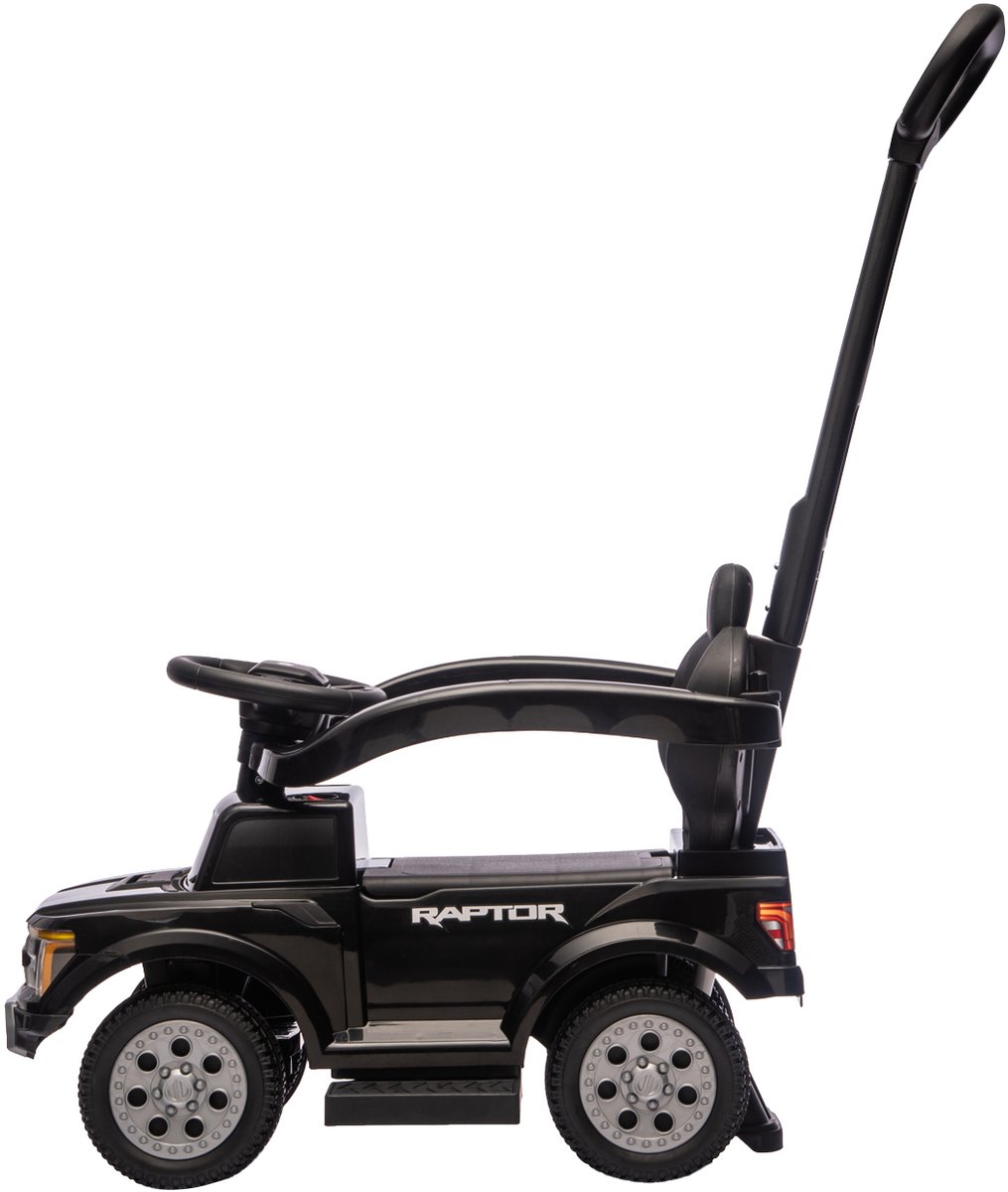 Puck Loopauto Ford F150 met Duwstang - Zwart