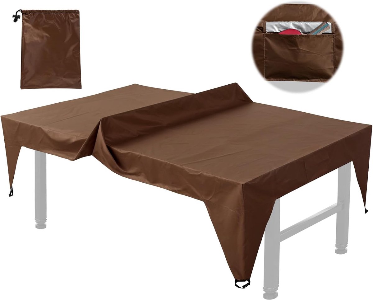 Tafeltennistafel Afdekking - Tafelhoes Outdoor - Bescherming Tegen Weer - Waterdicht Oxford Weefsel - 280 x 153 x 73 cm