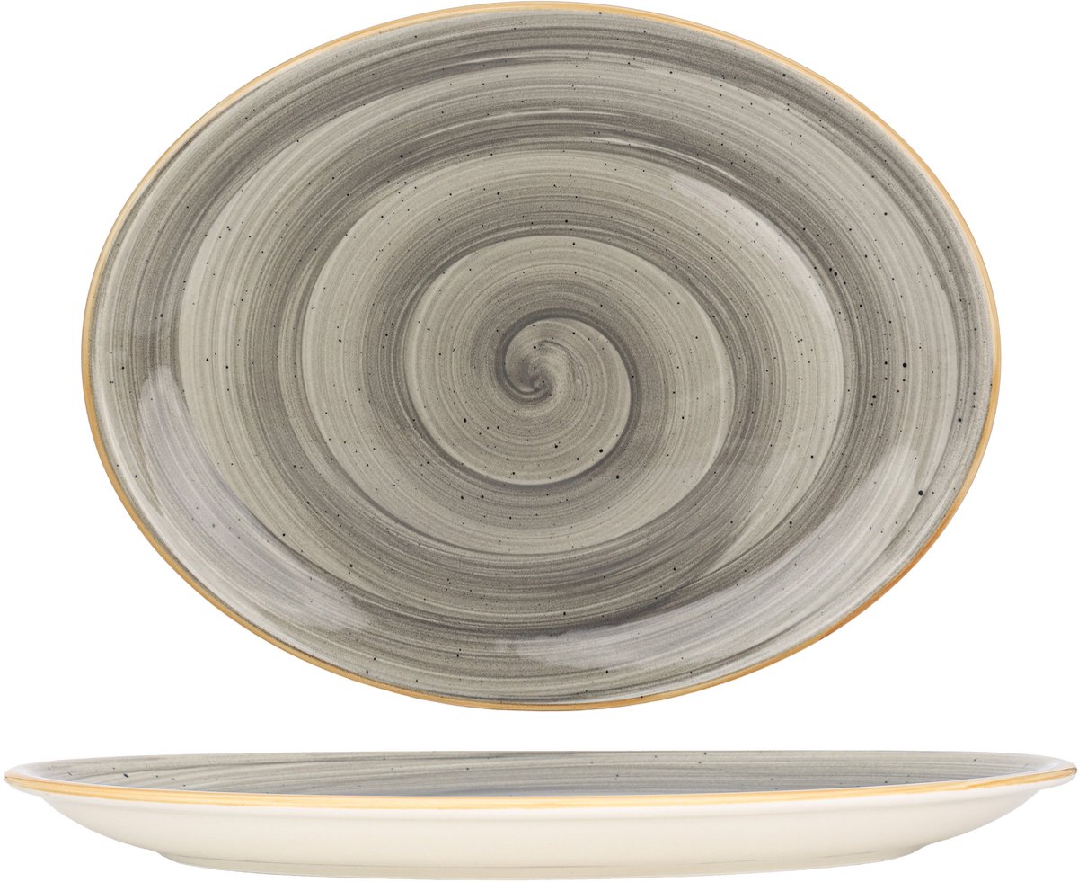 Bonna Serveerschaal - Aura Space - Porselein - 36 cm - set van 2