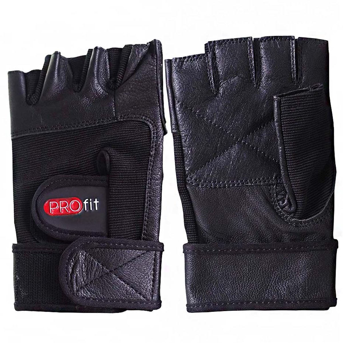PROfit Handschoenen kulturystyczne Pro Zwart - Maat 2XL