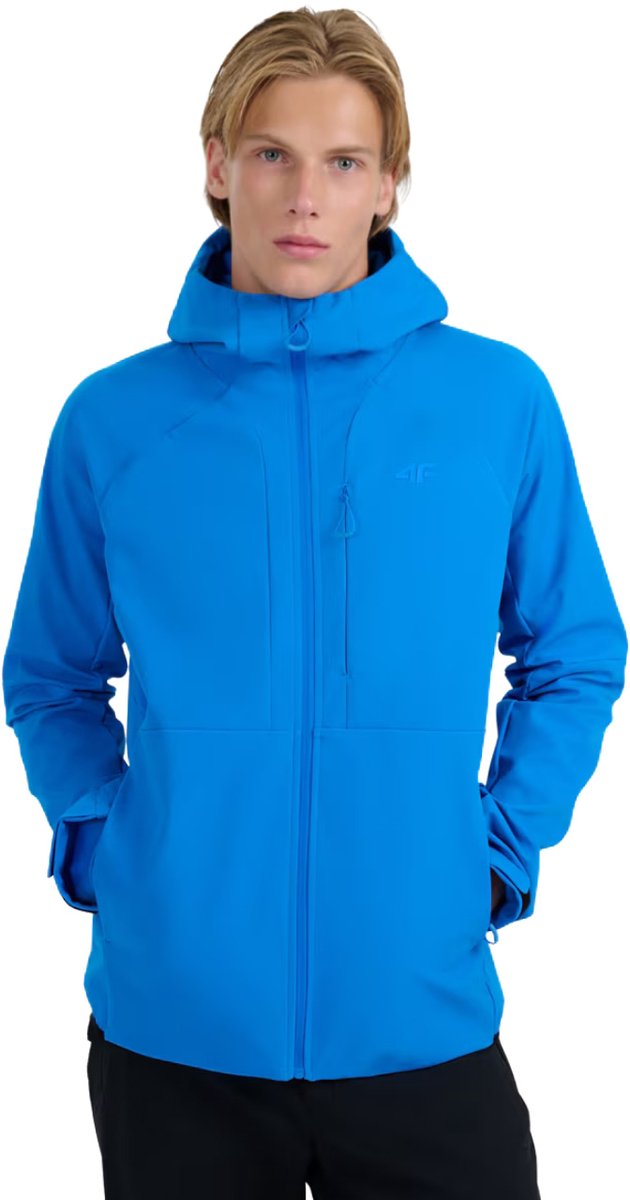 4F Jas Heren softshell Blauw - Maat M