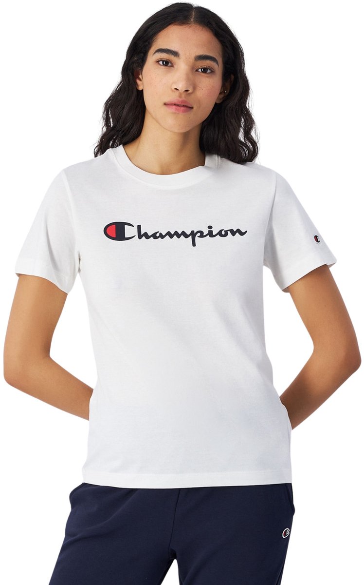 Champion T-shirt Dames SS Tee Wit