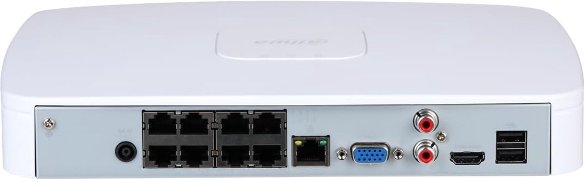 Netwerk Videorecorder - 8 Kanaals Recorder - Beveiligingscamera Opnames - 8 PoE Poorten - 4K Ultra HD