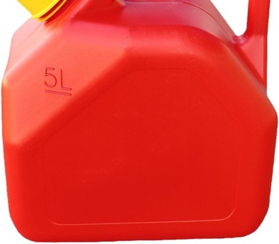 Gasbus Container - Brandstof Opslag - Buiten Gebruik - Vlamvertragend ABS - 5 Liter - Rood — afbeelding 5