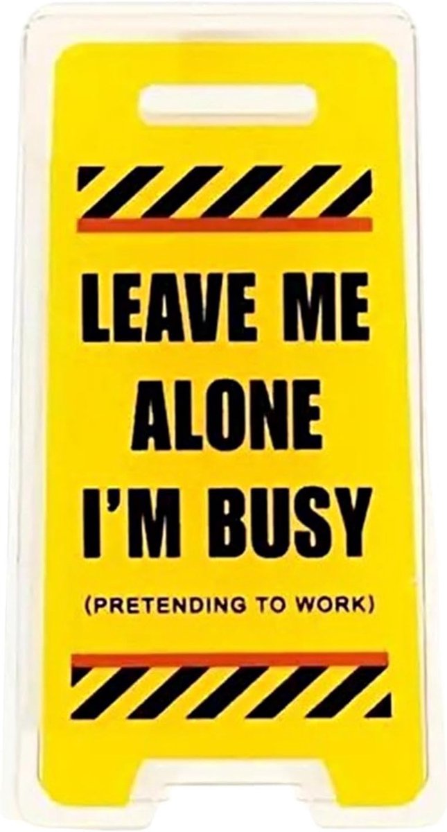 Memo Houder - Notitie Clip - Bureau Organisatie - Grappige Tekst - 6 x 3 cm - Transparant