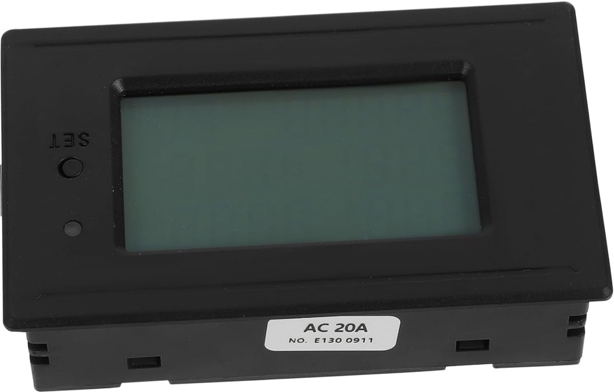 Stroom Verbruiksmeter - Energie Monitor - Huishoudelijk Gebruik - Nauwkeurige Metingen - 9x5.5x2.8 cm - Zwart