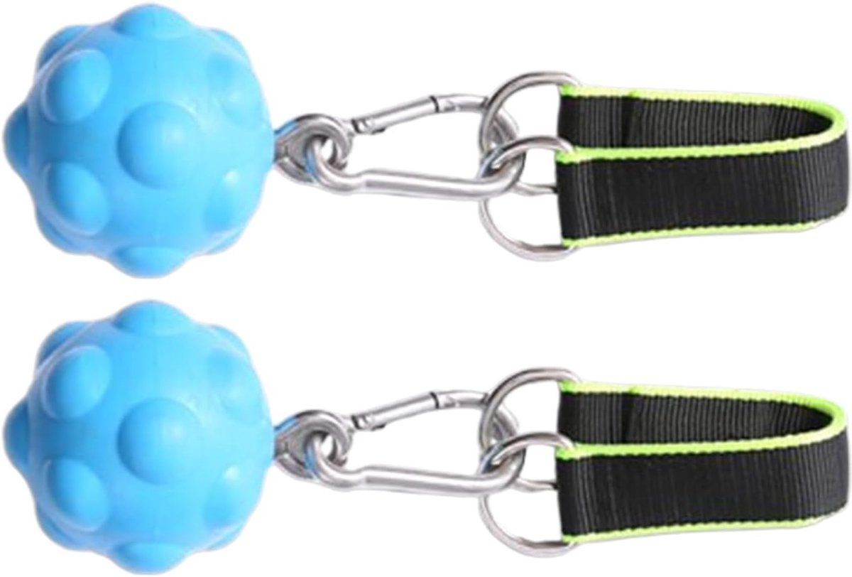 Krachtballen Vinger - Grip Oefenbal - Spiertraining Hand - Duurzaam Materiaal - 8 cm Diameter - Blauw