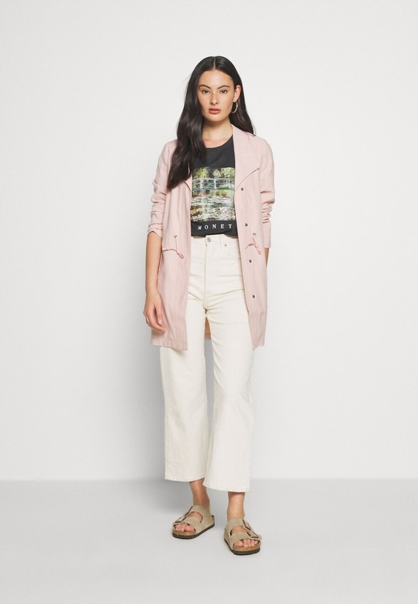 ONLY - Klassieke Roze Damesjas - Herfst - Maat S