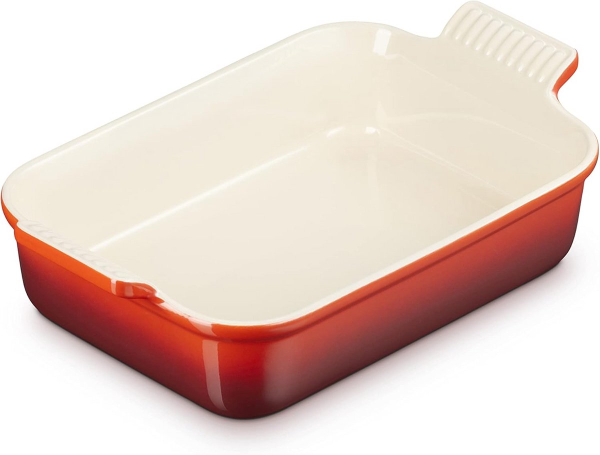 Rechthoekige Ovenschaal Aardewerk 26 cm 2.4 Liter voor Lasagne en Gratins