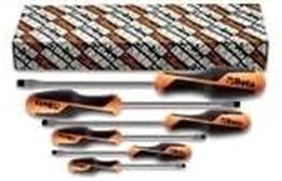 Set van 6 Schroevendraaiers voor Platte Kop - Robuust Handgereedschap