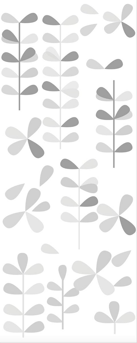 Decoratieve Sticker Douchewand 80 x 200 cm - Grijs Steenpatroon