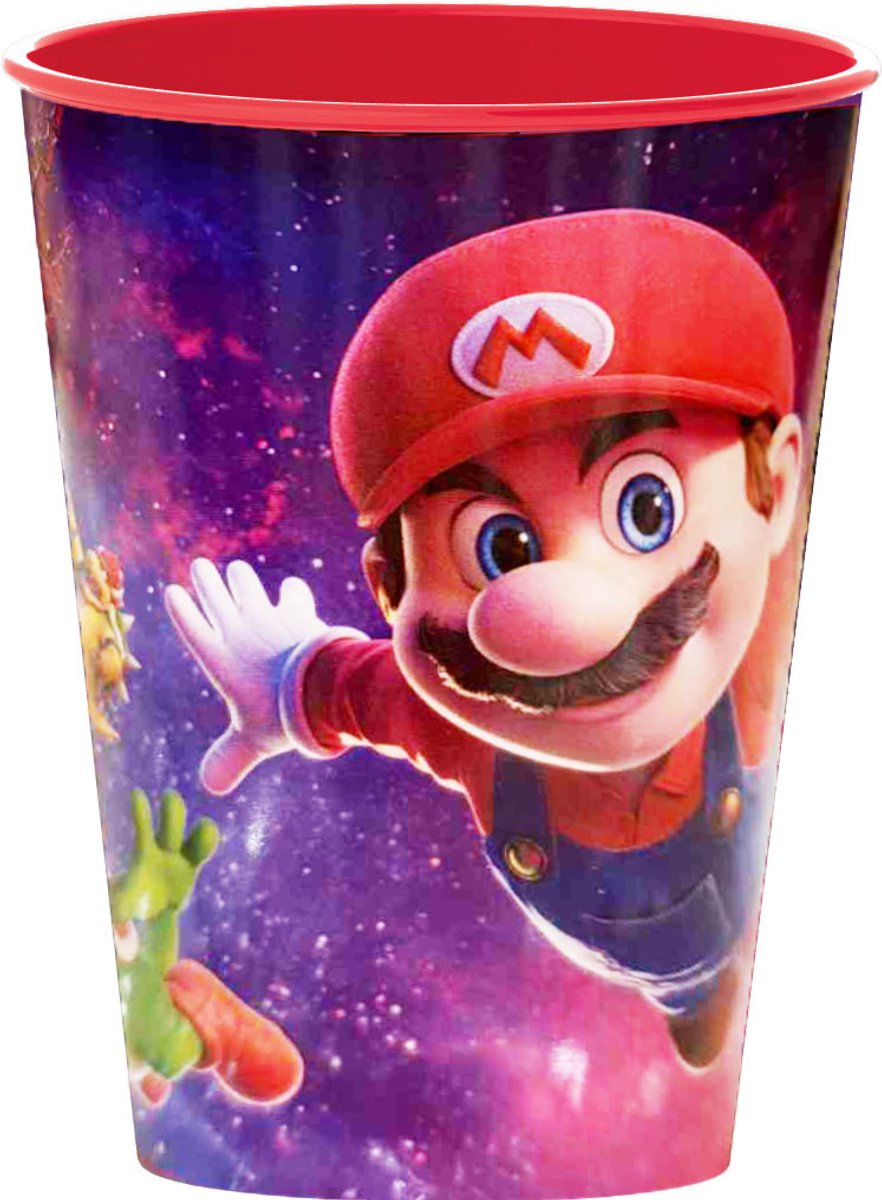 Super Mario The Movie Drinkbeker - 260 ml - Beker - 1 stuk - Voor verjaardagen en feestjes