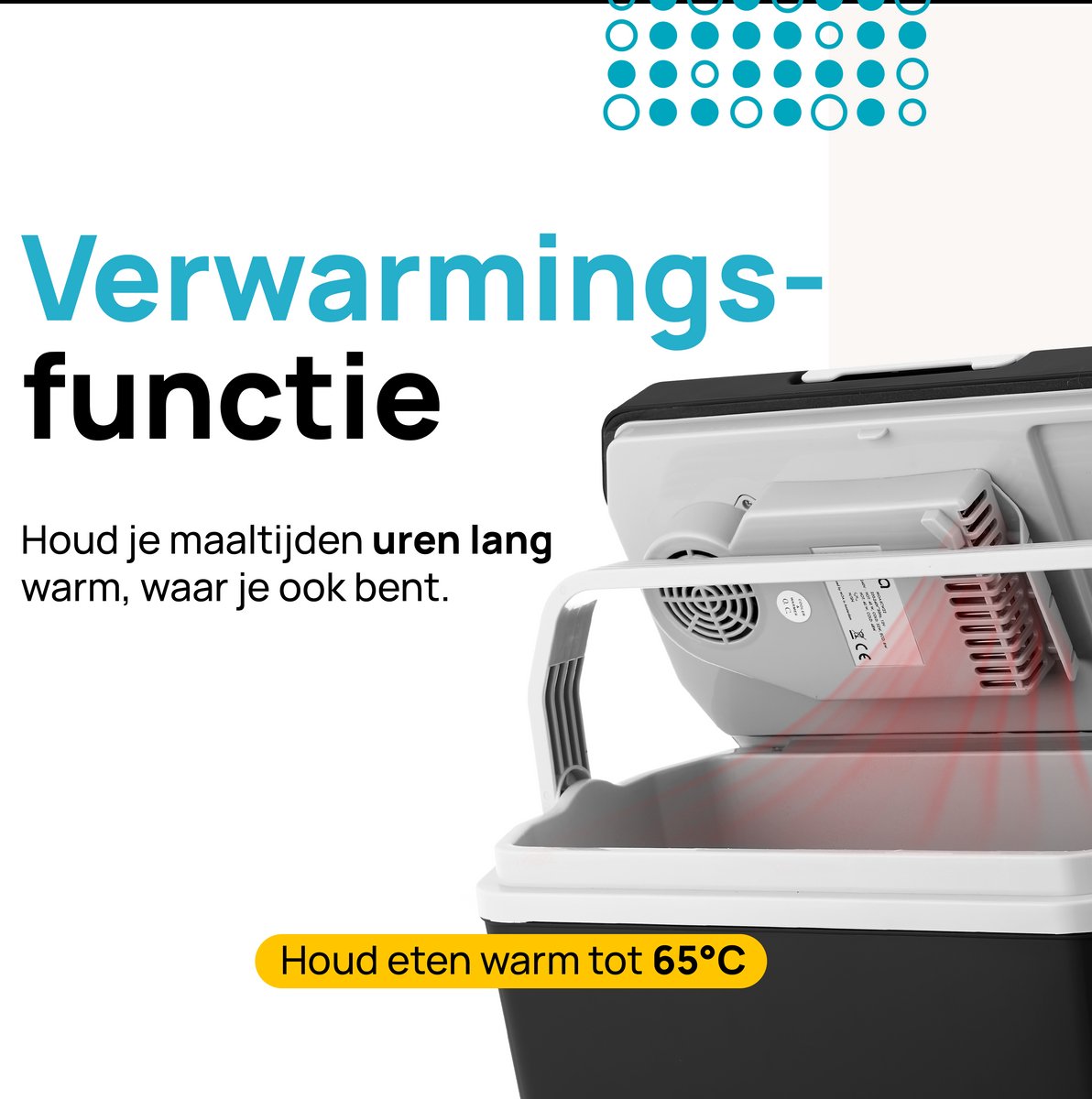 MOA Koelbox Elektrisch 12v 230 volt - 22L - Frigobox - Camping Koelkast - Auto en Camping - Koelen en Verwarmen - Zwart — afbeelding 7