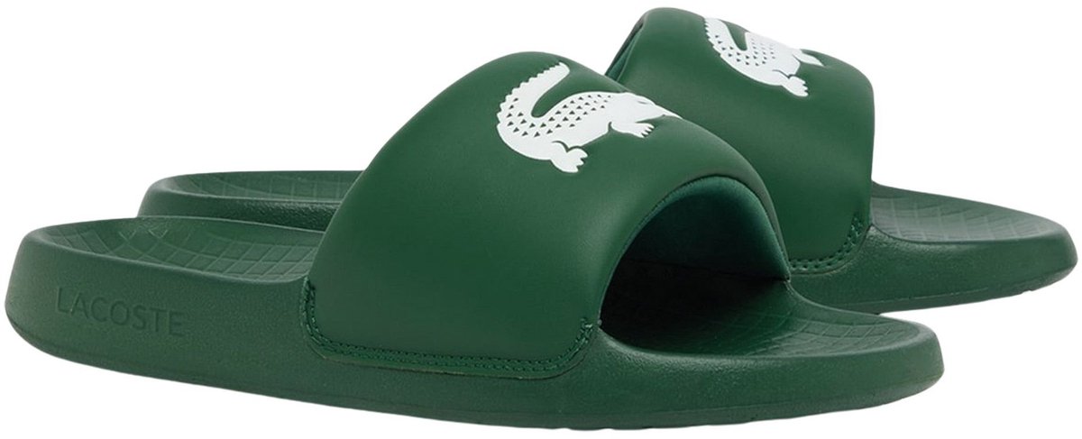 Lacoste Serve Slide 1.0 Badslippers Heren Groen