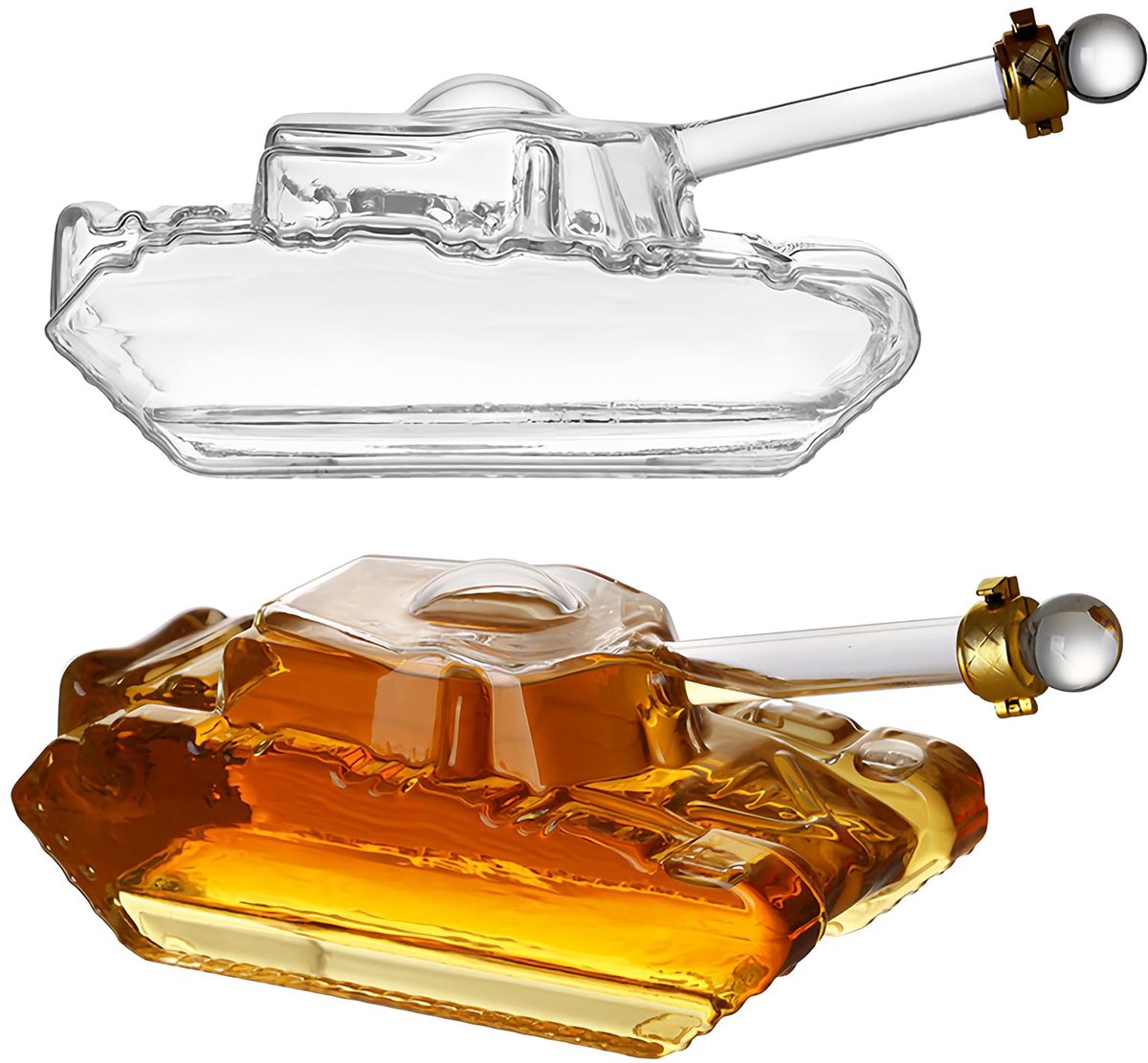 Wijnset - Tankvormige Whisky Decanteerder - 1000 ml Capaciteit