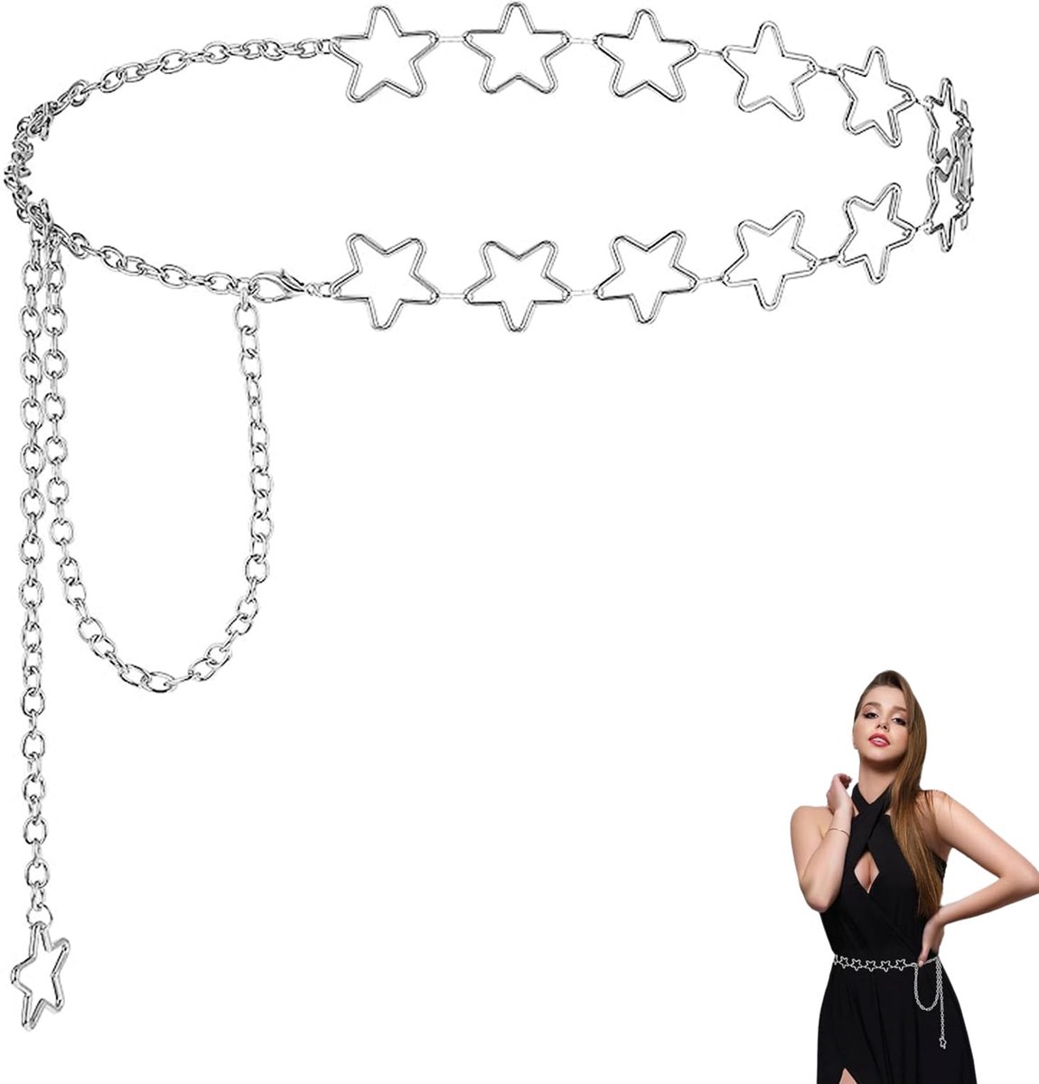 Vrouwen Tailleketting - Sterrenontwerp - Verstelbare Lengte 60-100 cm