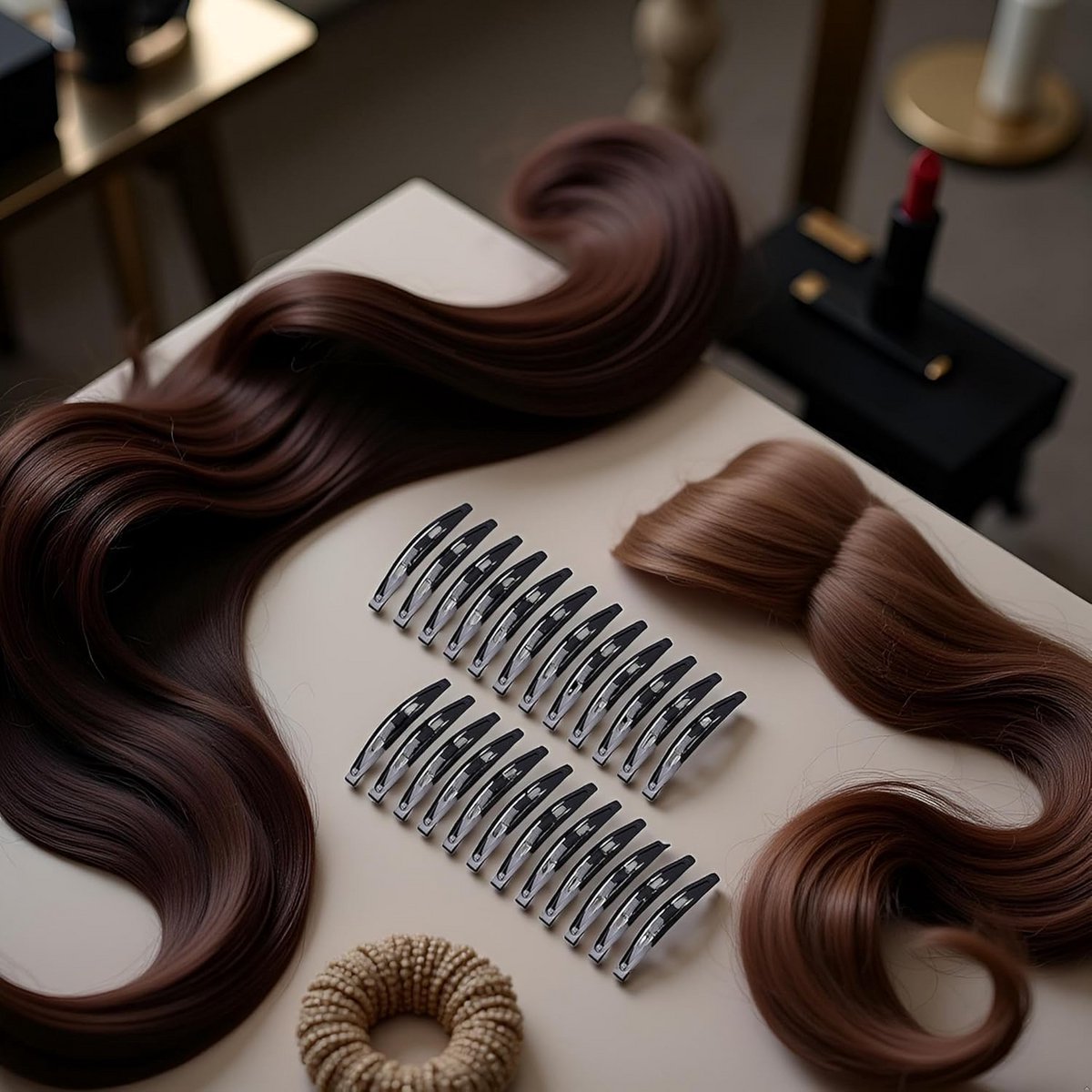 Grote metalen snap haarclips set - 24 stuks zwarte antislip klemmen voor lang haar