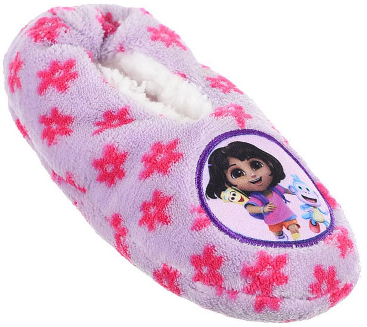 Dora the Explorer Flower Paarse winterpantoffels voor kinderen 31/34