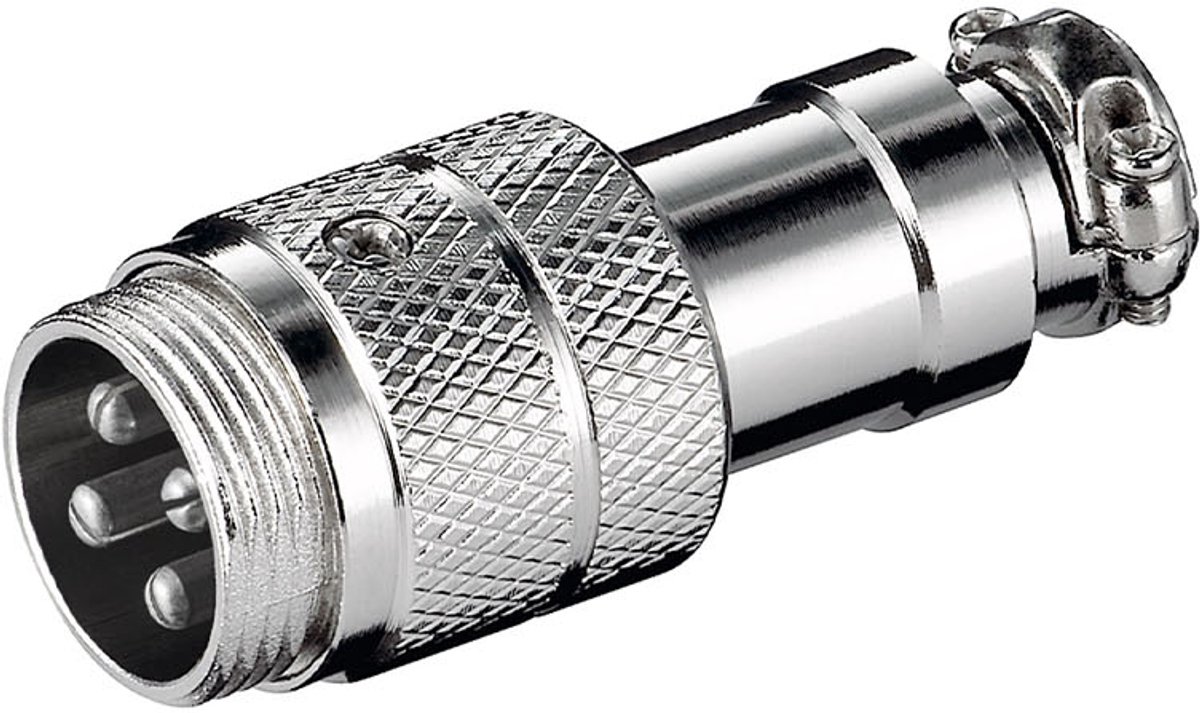 Microfoonplug male NC526 4 polig microfoon koppeling voor o.a. 27mc microfoons