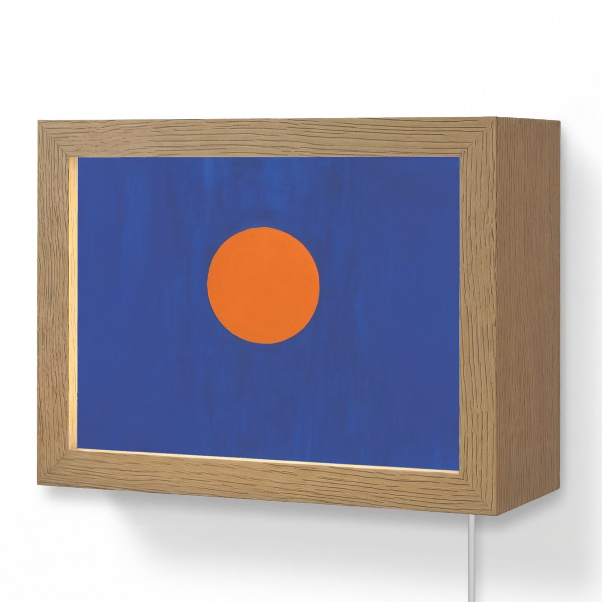 Wandlamp 20x15 cm - Oplaadbaar - Vorm - Rond - Minimalistisch - Blauw - Wandlampen binnen 
