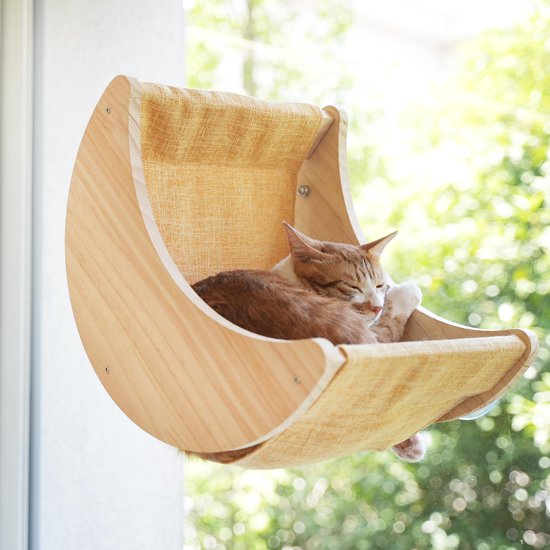 Trhillsbrad Hangbed voor katten, 90 graden, opvouwbaar kattenbed