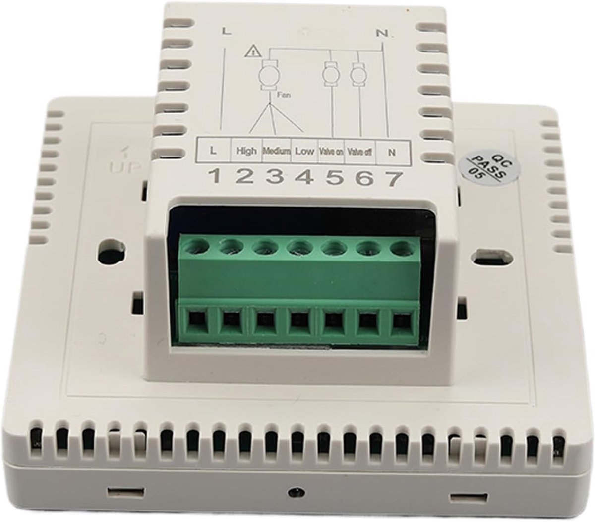 Huis Thermostaat - Vloerverwarming Regelaar - Temperatuurbeheer Woonkamer - Precisie LCD Display - 9.5x9x5.2cm