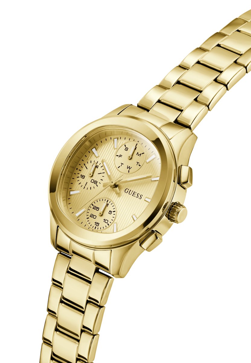 Guess Birdie Quartz Analoog Horloge Gold Tone Kast: 100% Roestvrij Staal | Armband: 100% Roestvrij Staal 36 mm GW1031L2, GW1031L3, GW1031L4, GW1031L5, GW1031L6