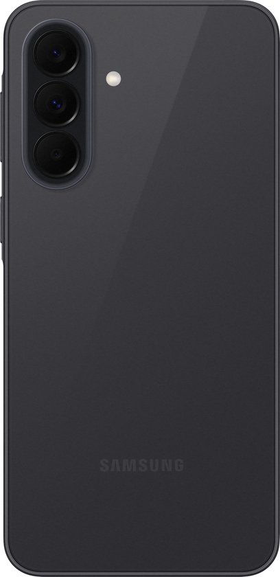 Achterkant van de Samsung Galaxy A37 5G in het zwart.