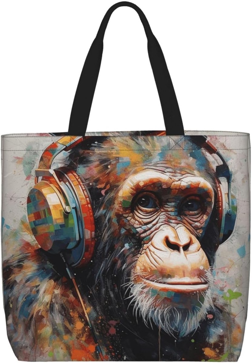 Tote Bag - Herbruikbare Tas - Boodschappen & Reizen - Met Binnenzak - Rode Paddestoelen