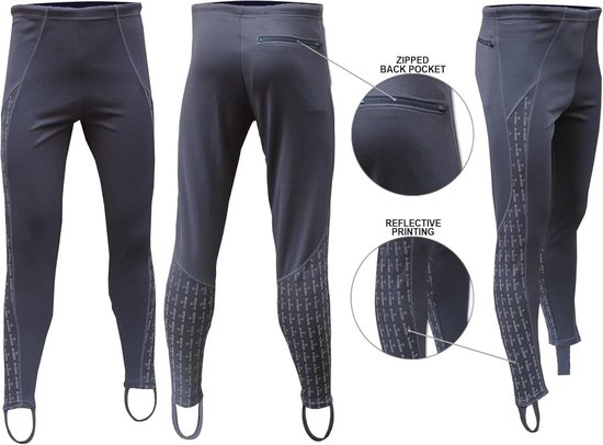 Herren Lauflegging met Reflecterende Strepen en Beugel voor Fitness — afbeelding 3