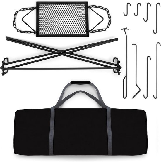 Verstelbare Kampeer Grill & Kookstandaard voor Buiten Koken en BBQ — afbeelding 3