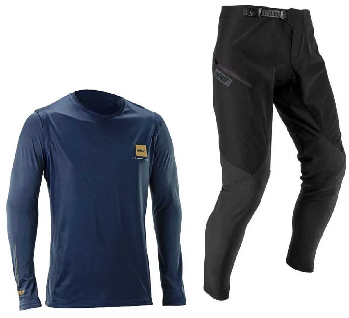 Leatt Gravity 1.0 T-shirt Met Lange Mouwen Man Blauw