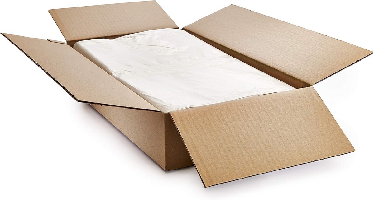Zware Afvalzakken 15 kg Robuust Transparant 200 stuks Groot Formaat