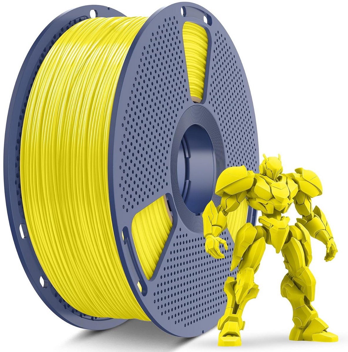 ABS 3D Printer Filament 1.75mm Geel Hoge Temperatuur Weerstand 1KG Spoel