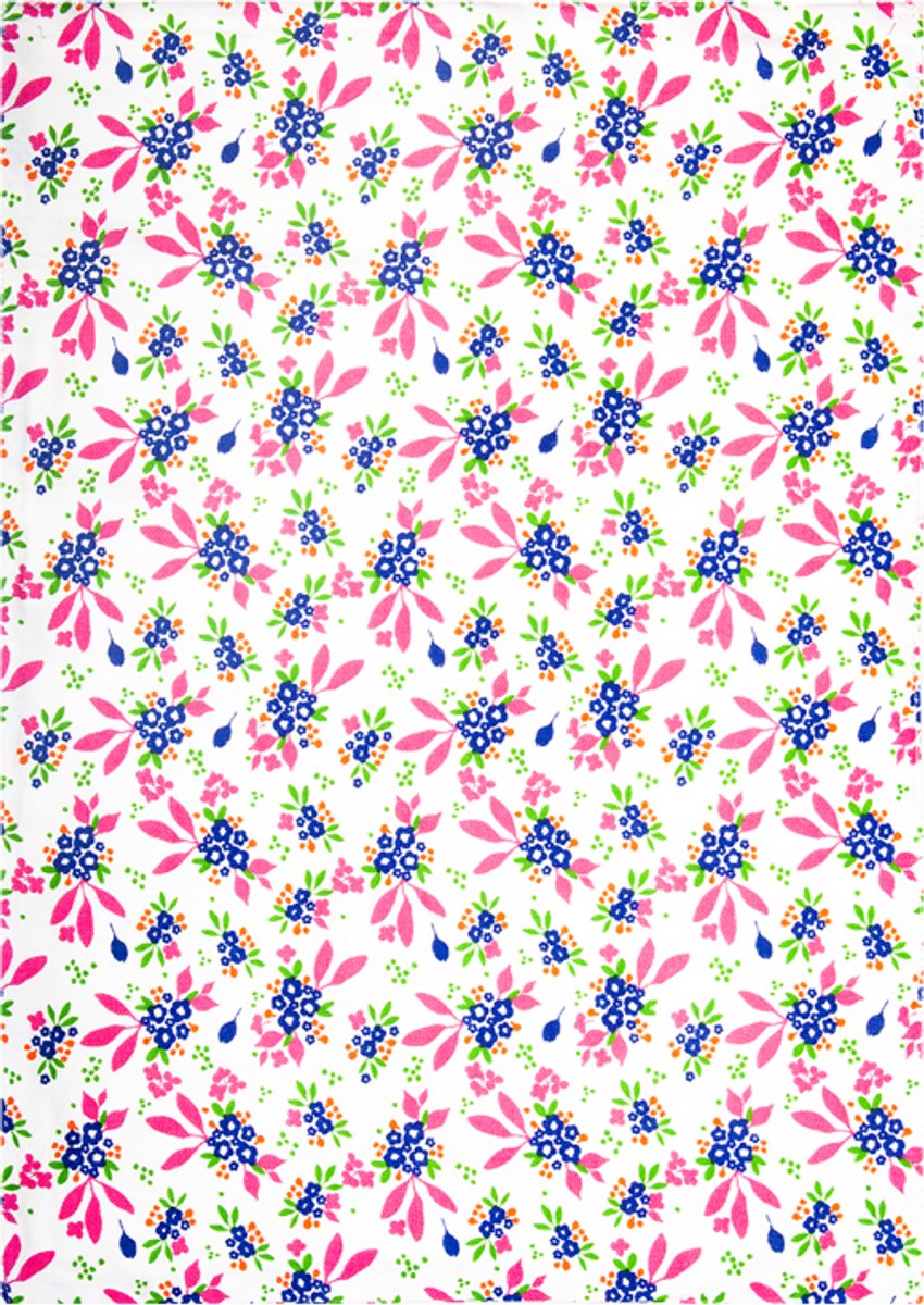 Kitsch Kitchen placemat Mercado de Flores blauw