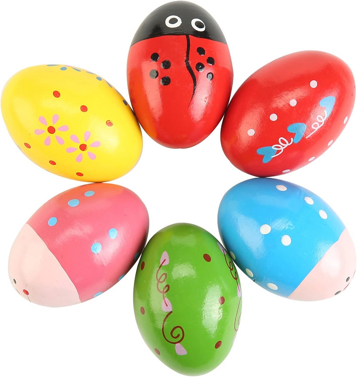 Houten Ei Shakers Set - Muziekinstrumenten voor Kinderen