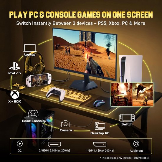 25 Inch 200Hz IPS Gaming Monitor voor Snelle Reactietijd — afbeelding 5