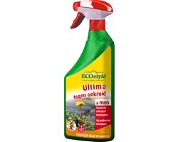 Ecostyle Ultima Onkruid & Mos Spray Onkruidverdelger - Paden & Terrassen - Bestrijdt Blad & Wortel - Onder Bomen & Struiken - Werkt Binnen 3 uur - 750 ML