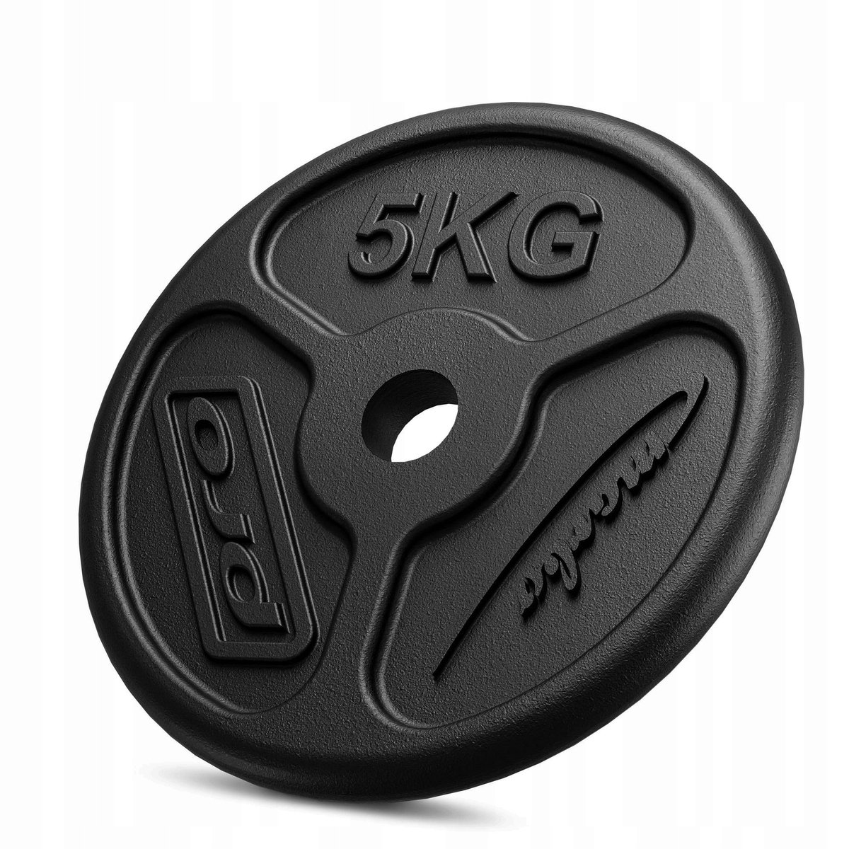 Marbo Sport - Halterschijf - Weight Plate slim - 5 kg - Gietijzer - Boring 31 mm - Voor krachttraining en thuisgym en Home Gym - Zwart