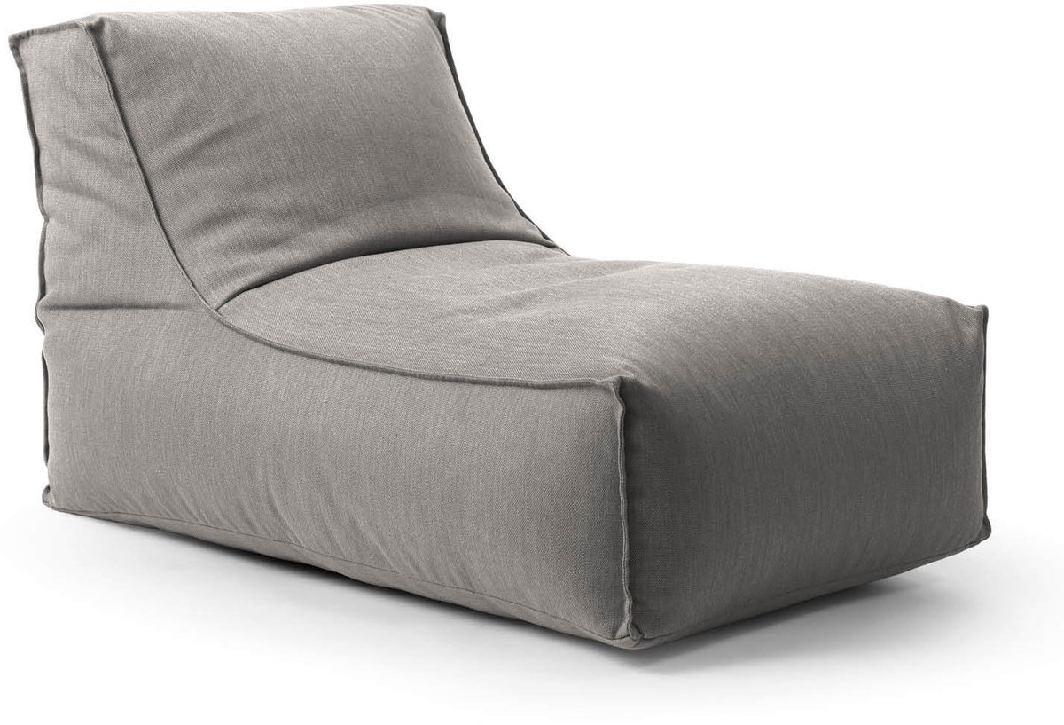 mokebo Outdoor Zitzak voor kinderen & volwassenen 'Der Sundowner', Bean Bag met vulling of vloerkussen voor indoor & outdoor, ook als ligkussen oder relaxstoel in Steengrijs